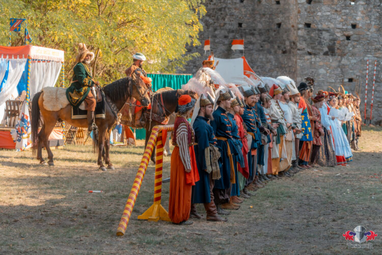 Členovia skupiny Tostabur počas podujatia Rytieri na Devíne