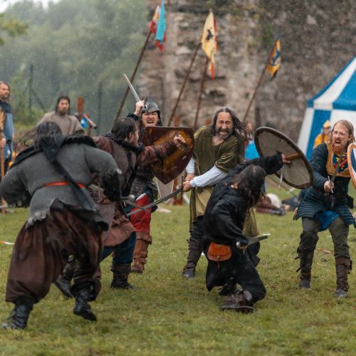 Predstavenie Turnaj odvážnych, stredoveká rozprávka a dobre a zle