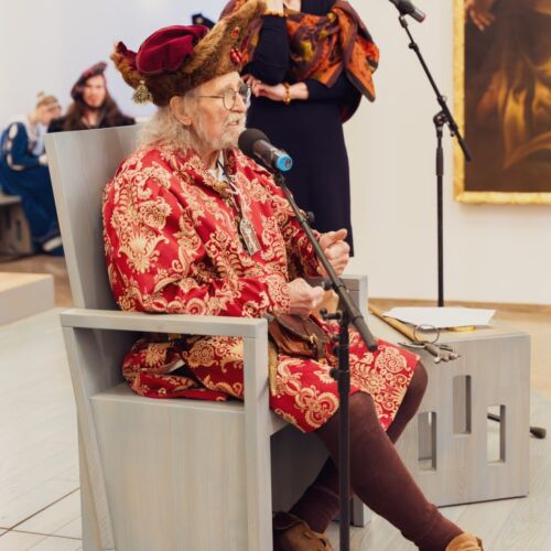 Šermiarsky majster Peter Koza so svojou manželkou