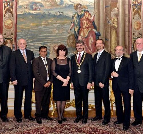 Šermiarsky majster Peter Koza na odovzdávaní Ceny primátora mesta Bratislava 2014