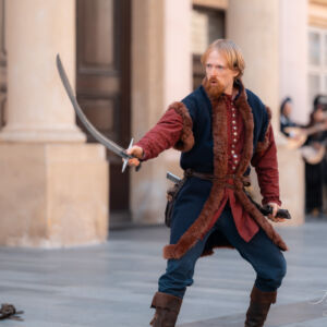 Uhorský šermiar so šabľou - Uhorská dáma a jazdec na koni - Bratislavské mestské dni 2026