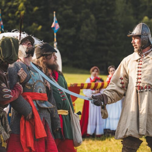 Uhorský rytiersky turnaj v podaní skupiny TOSTABUR na podujatí Muránske hradné hry 2026